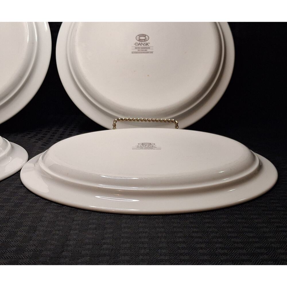 Vintage MCM 4 Dansk KOBENHAVN 10 1/2" Dinner Plates Bistro - Picture 5 of 9